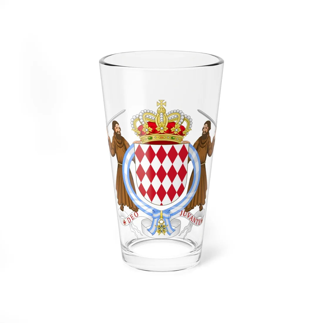 Coat of Arms of Charles III and Albert I of Monaco Order of Charles III (Spain) (Coat of Arms) Pint Glass 16oz 16oz - Go Mug Yourself