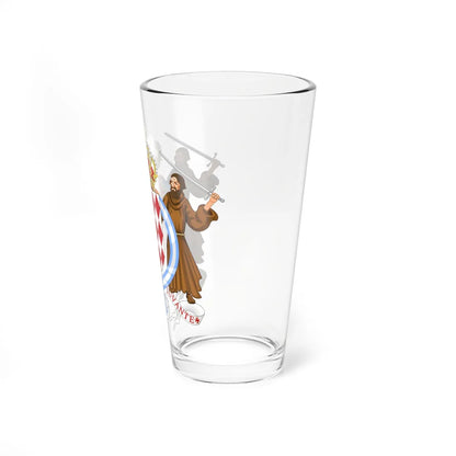 Coat of Arms of Charles III and Albert I of Monaco Order of Charles III (Spain) (Coat of Arms) Pint Glass 16oz - Go Mug Yourself