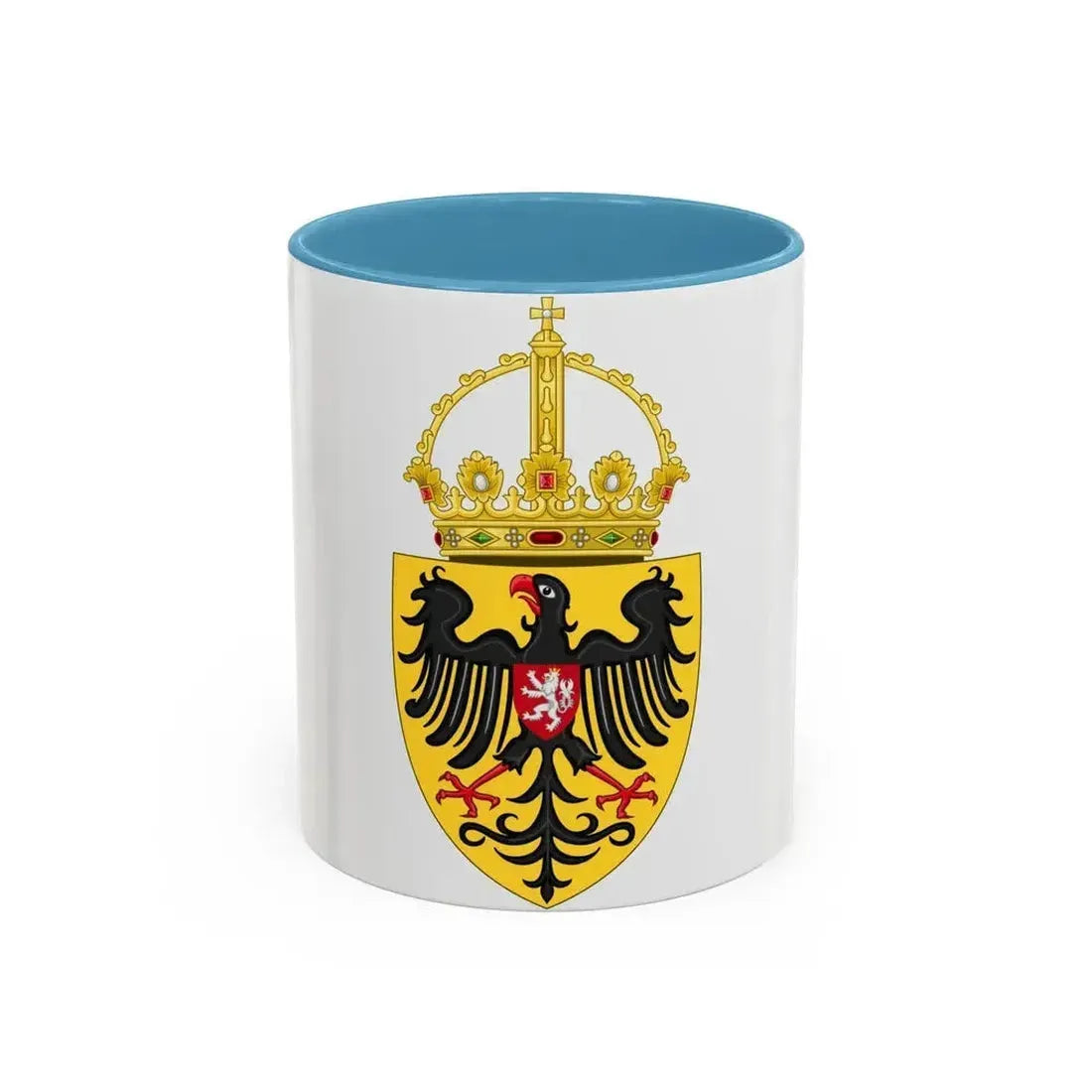 Coat of arms of Charles IV, Holy Roman Emperor - Accent Coffee Mug 11oz Light Blue - Go Mug Yourself