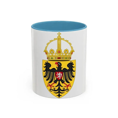 Coat of arms of Charles IV, Holy Roman Emperor - Accent Coffee Mug 11oz Light Blue - Go Mug Yourself