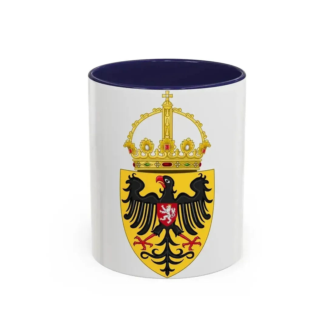 Coat of arms of Charles IV, Holy Roman Emperor - Accent Coffee Mug 11oz Navy - Go Mug Yourself