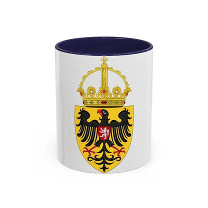 Coat of arms of Charles IV, Holy Roman Emperor - Accent Coffee Mug 11oz Navy - Go Mug Yourself
