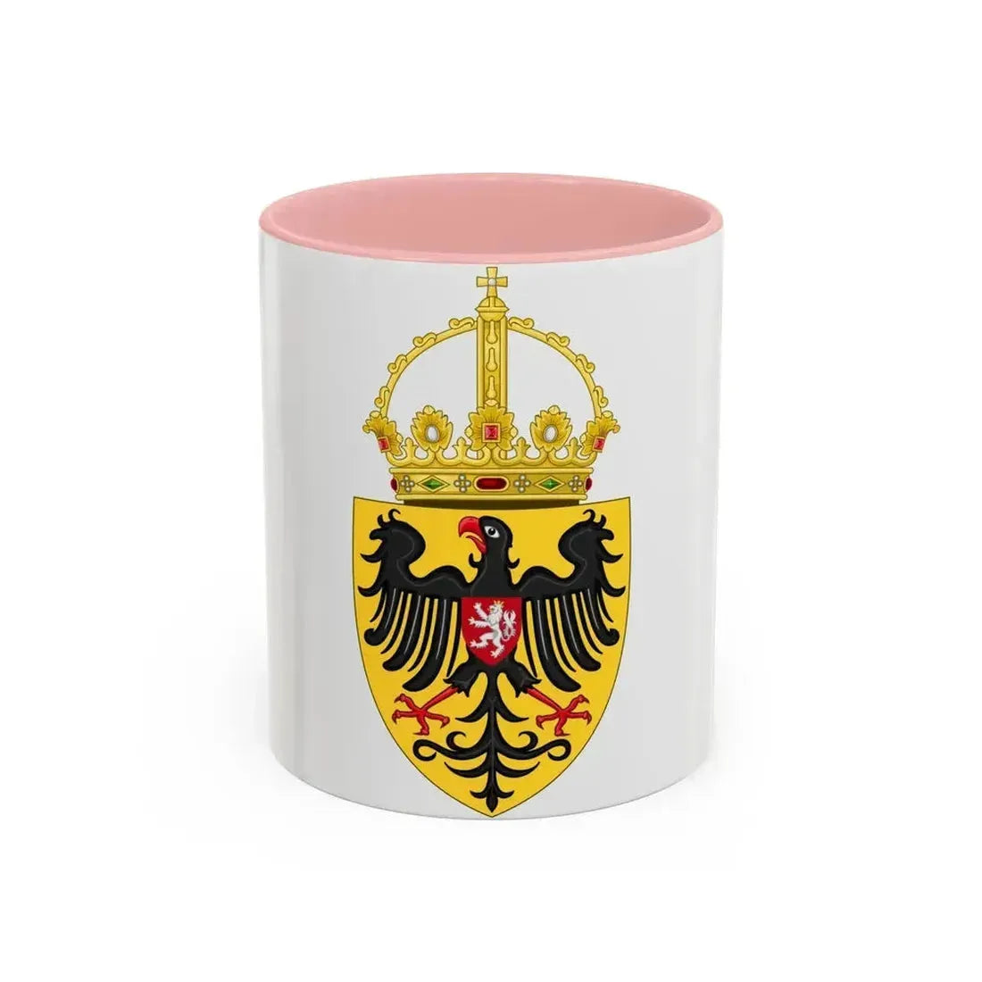 Coat of arms of Charles IV, Holy Roman Emperor - Accent Coffee Mug 11oz Pink - Go Mug Yourself