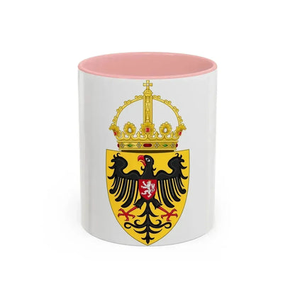 Coat of arms of Charles IV, Holy Roman Emperor - Accent Coffee Mug 11oz Pink - Go Mug Yourself