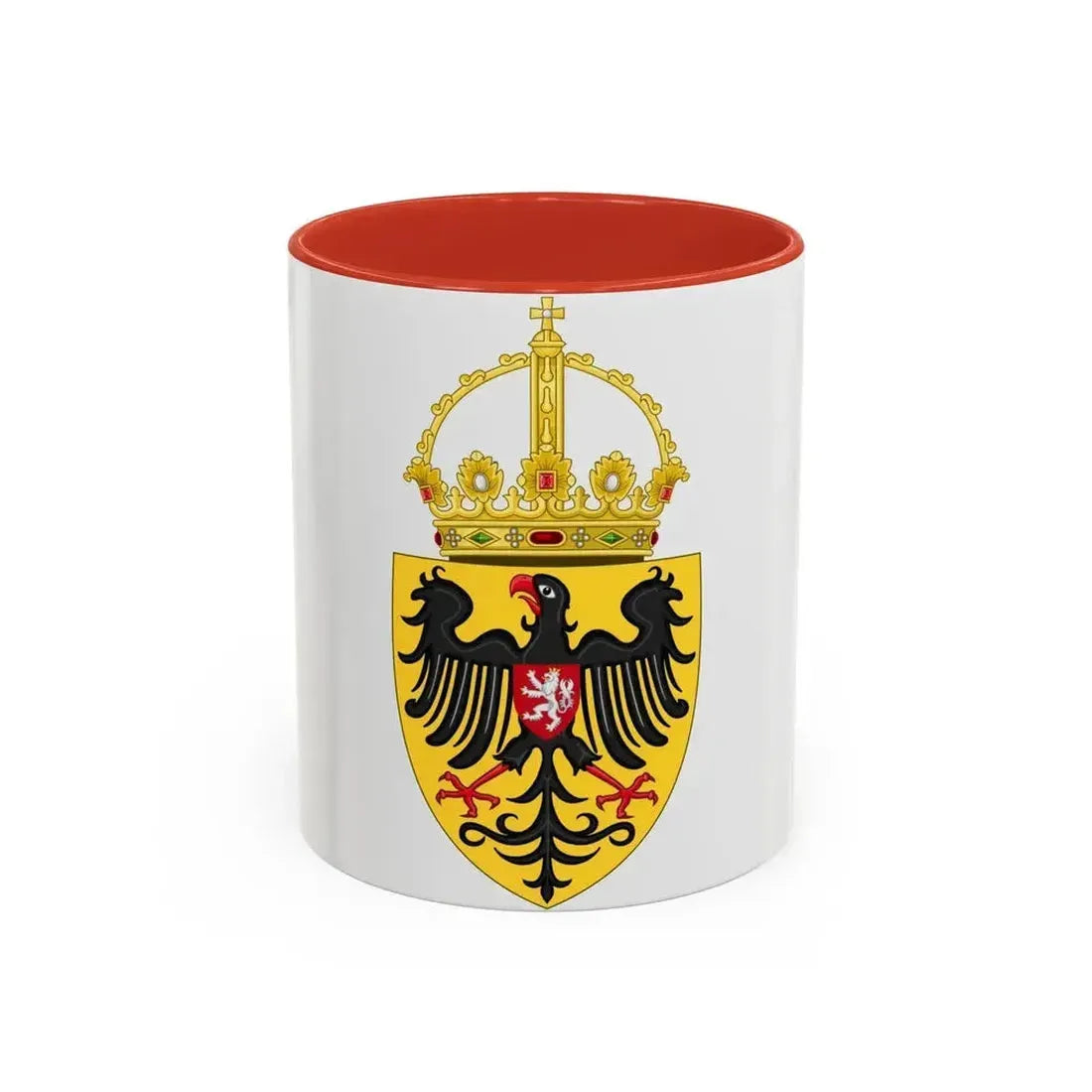 Coat of arms of Charles IV, Holy Roman Emperor - Accent Coffee Mug 11oz Red - Go Mug Yourself
