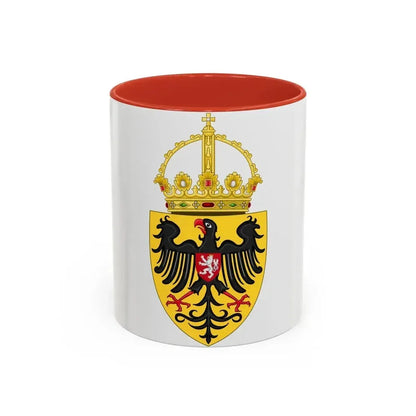 Coat of arms of Charles IV, Holy Roman Emperor - Accent Coffee Mug 11oz Red - Go Mug Yourself