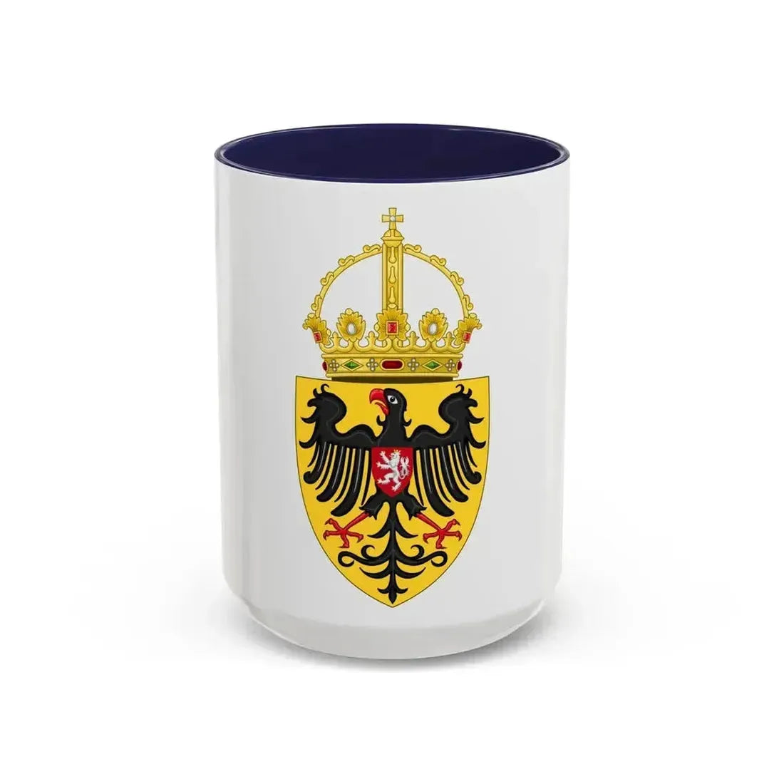 Coat of arms of Charles IV, Holy Roman Emperor - Accent Coffee Mug 15oz Navy - Go Mug Yourself