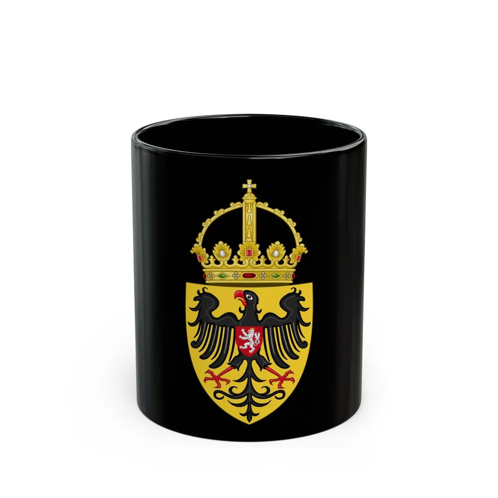 Coat of arms of Charles IV, Holy Roman Emperor - Black Coffee Mug-11oz-Go Mug Yourself