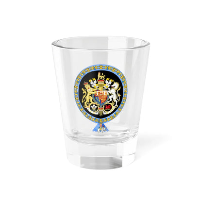 Coat of Arms of Charles Prince of Wales Order of the Elephant Variant (Denmark) (Coat of Arms) Shot Glass 1.5oz 1.5oz - Go Mug Yourself