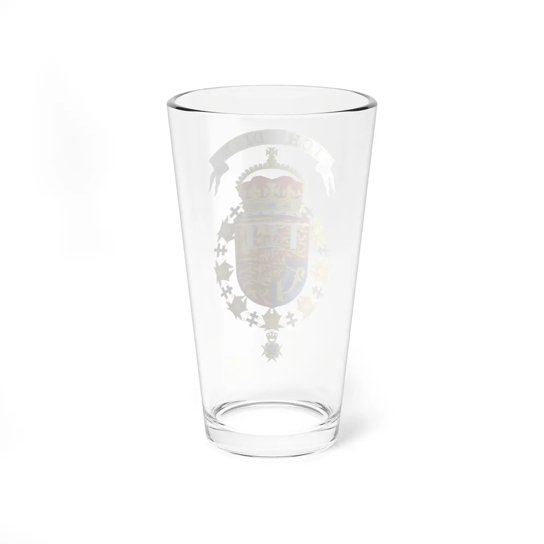Coat of Arms of Charles Prince of Wales Order of the Seraphim (Sweden) (Coat of Arms) Pint Glass 16oz - Go Mug Yourself