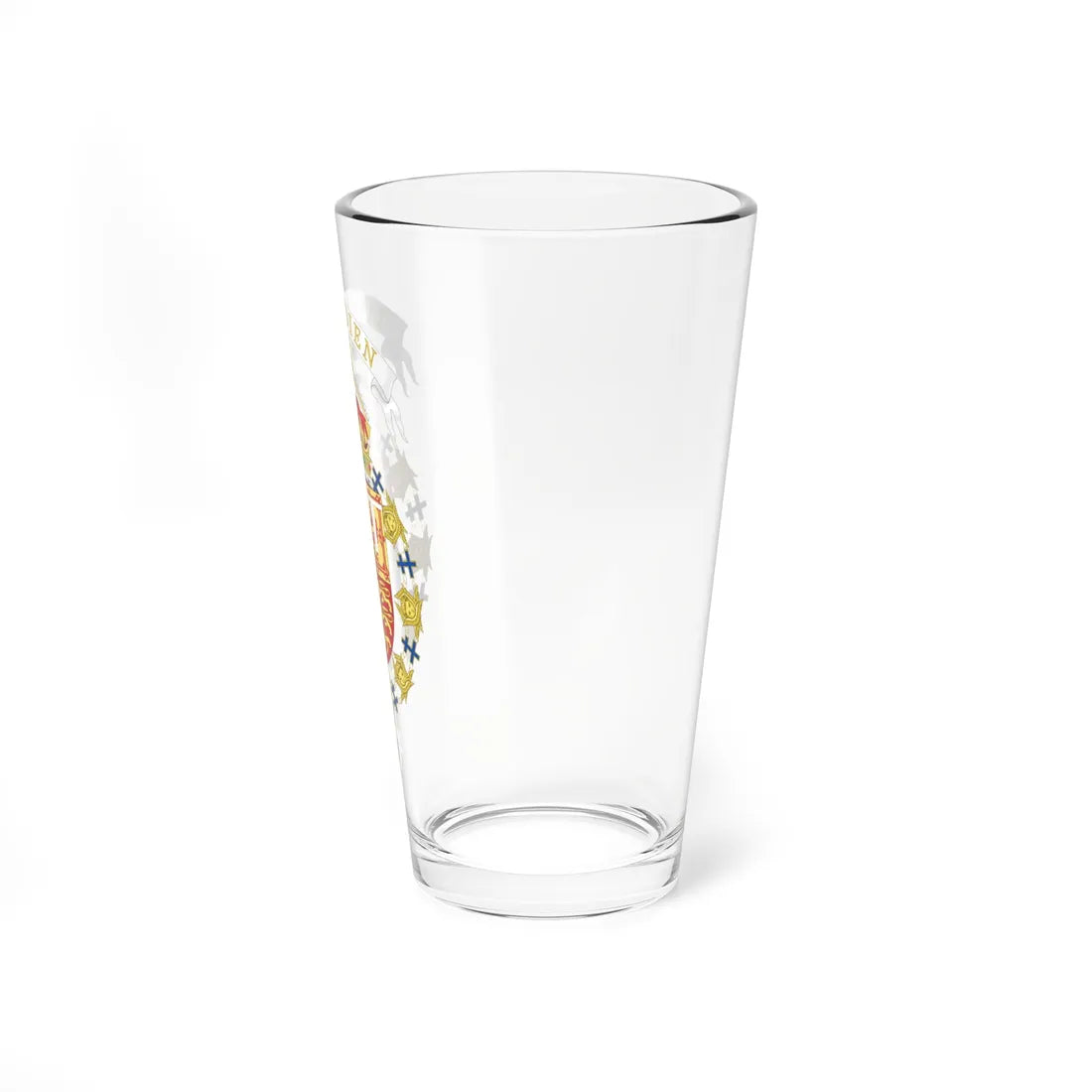Coat of Arms of Charles Prince of Wales Order of the Seraphim (Sweden) (Coat of Arms) Pint Glass 16oz - Go Mug Yourself