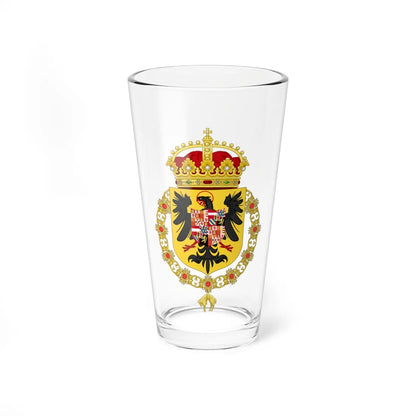 Coat of Arms of Charles V as King of the Romans (Austria) (Coat of Arms) Pint Glass 16oz 16oz - Go Mug Yourself