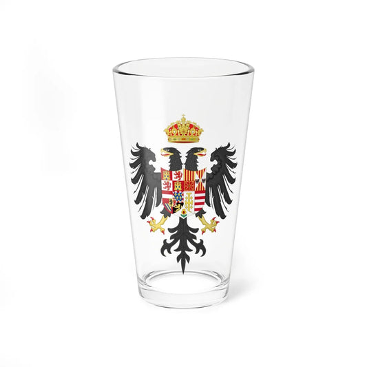 Coat of Arms of Charles V Holy Roman Emperor Charles I as King of Spain In Italy (Italy) (Coat of Arms) Pint Glass 16oz 16oz - Go Mug Yourself