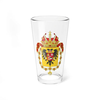 Coat of Arms of Charles VI Holy Roman Emperor-Or shield variant (Austria) (Coat of Arms) Pint Glass 16oz 16oz - Go Mug Yourself
