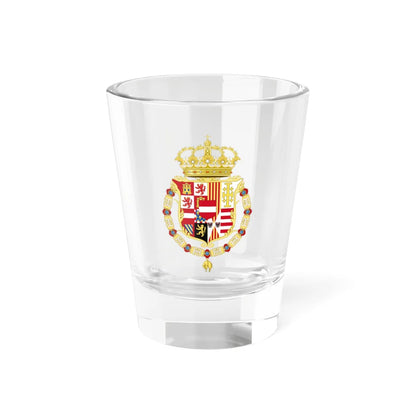 Coat of Arms of Charles VI of Austria as Monarch of Naples and Sicily (Italy) (Coat of Arms) Shot Glass 1.5oz 1.5oz - Go Mug Yourself
