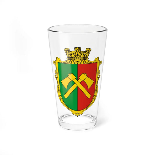 Coat of Arms of Cherepyn (Ukraine) (Coat of Arms) Pint Glass 16oz 16oz - Go Mug Yourself