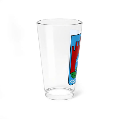 Coat of arms of Chernivtsi 1969 (Ukraine) (Coat of Arms) Pint Glass 16oz - Go Mug Yourself