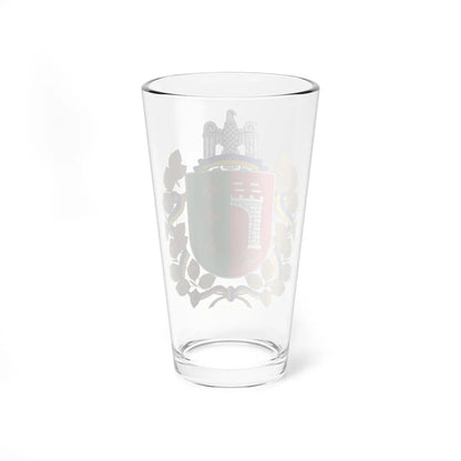 Coat of Arms of Chernivtsi Oblast (Ukraine) (Coat of Arms) Pint Glass 16oz - Go Mug Yourself