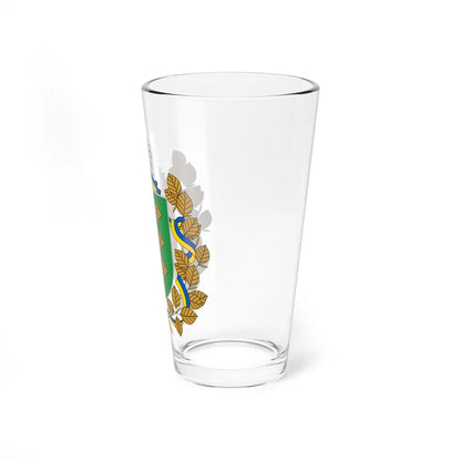 Coat of Arms of Chernivtsi Oblast (Ukraine) (Coat of Arms) Pint Glass 16oz - Go Mug Yourself