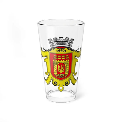 Coat of arms of Chernivtsi (Ukraine) (Coat of Arms) Pint Glass 16oz 16oz - Go Mug Yourself