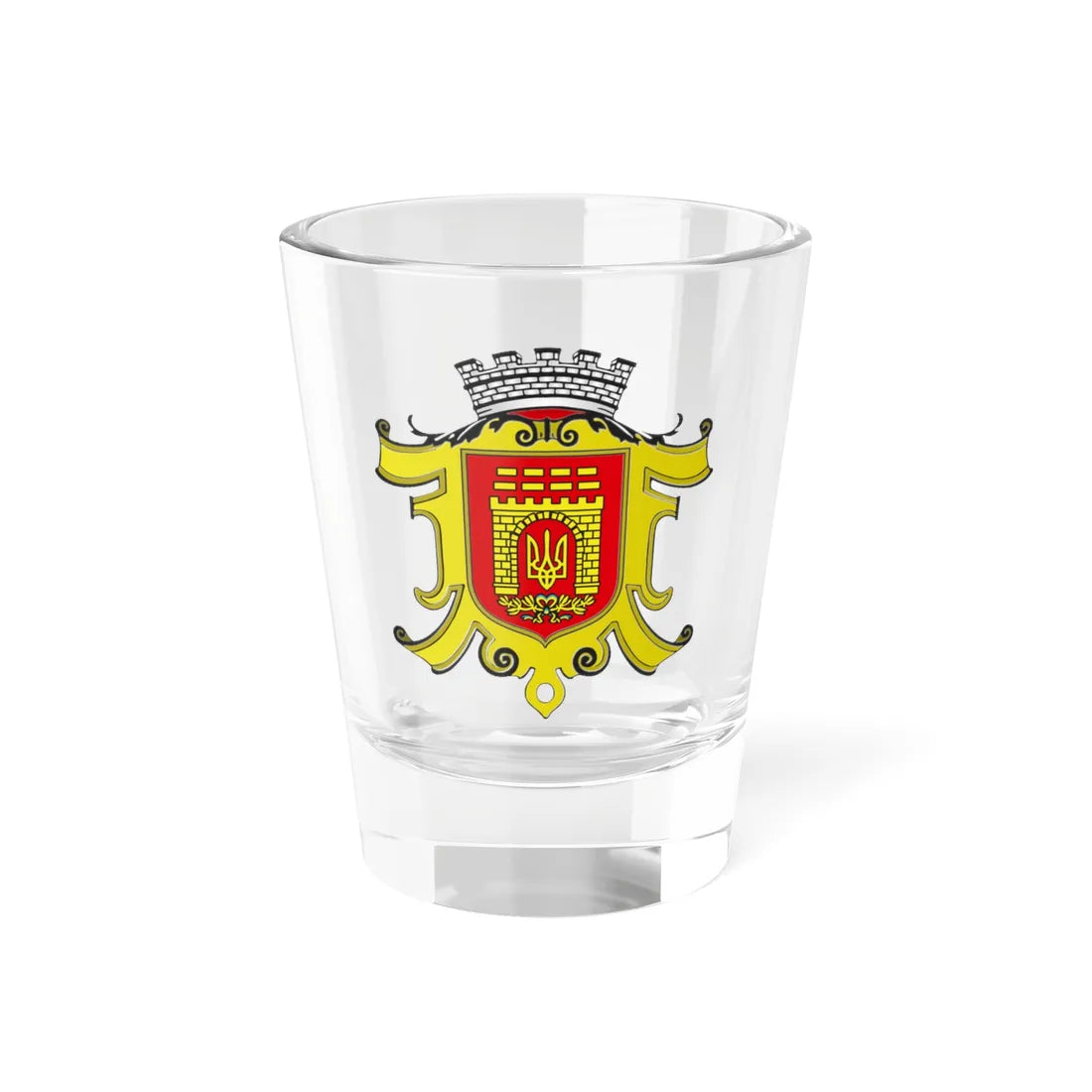 Coat of arms of Chernivtsi (Ukraine) (Coat of Arms) Shot Glass 1.5oz 1.5oz - Go Mug Yourself