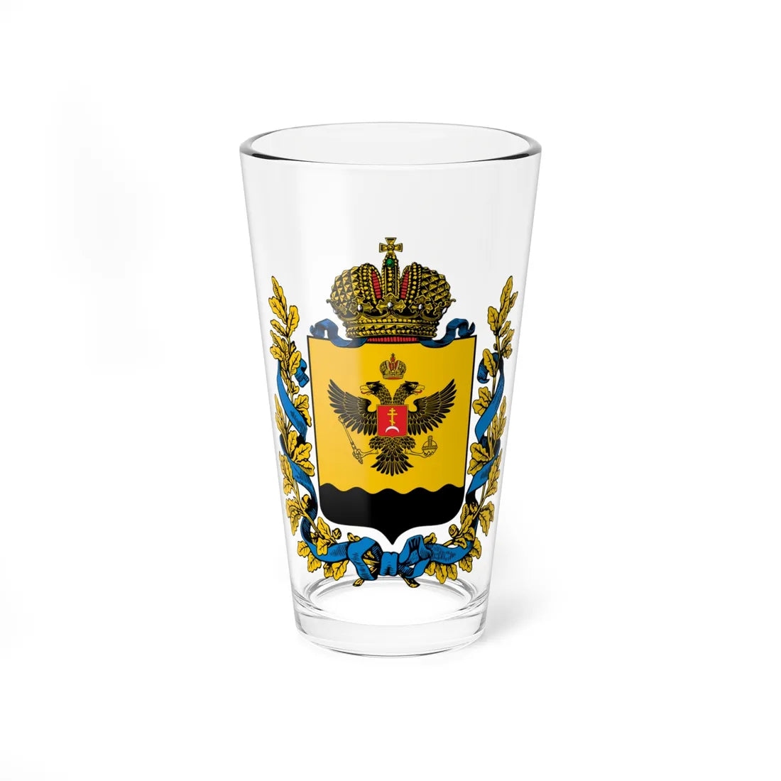 Coat of arms of Chernomorie Governorate 1914 (Russia) (Coat of Arms) Pint Glass 16oz 16oz - Go Mug Yourself