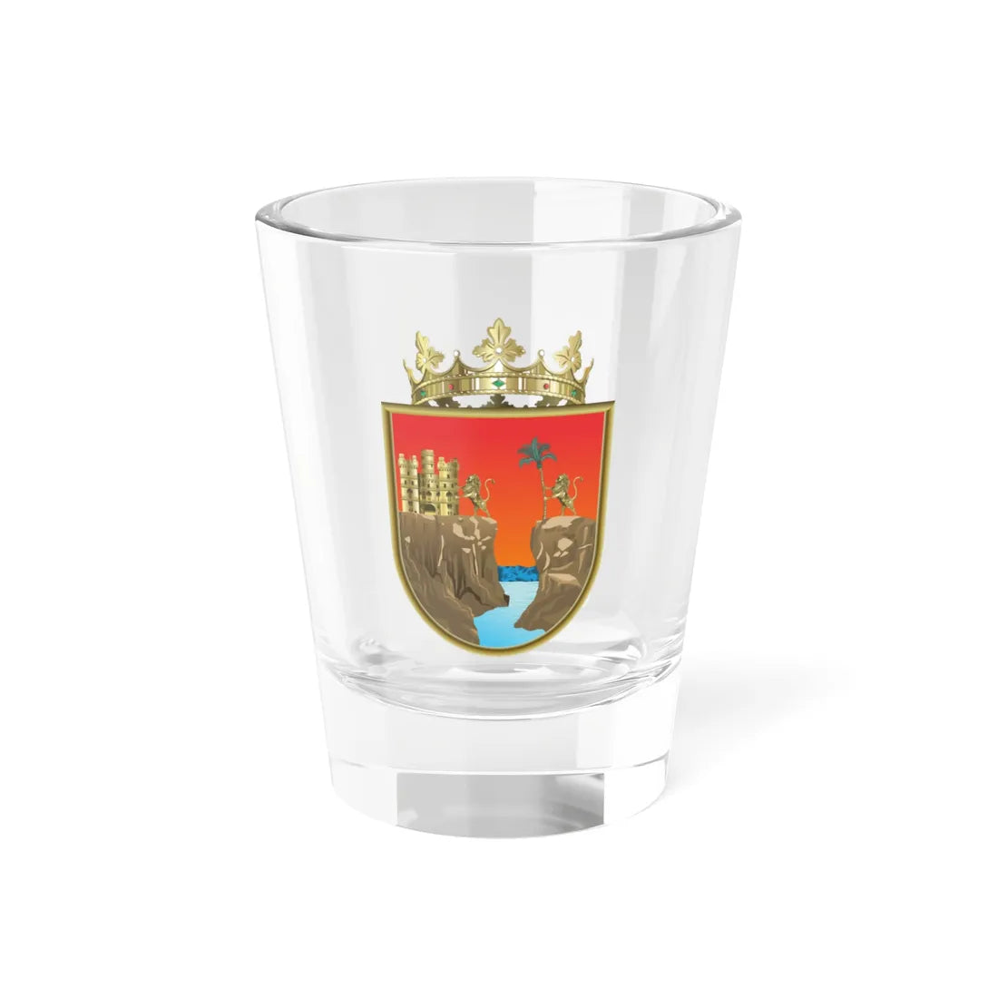 Coat of arms of Chiapas (Mexico) (Coat of Arms) Shot Glass 1.5oz 1.5oz - Go Mug Yourself