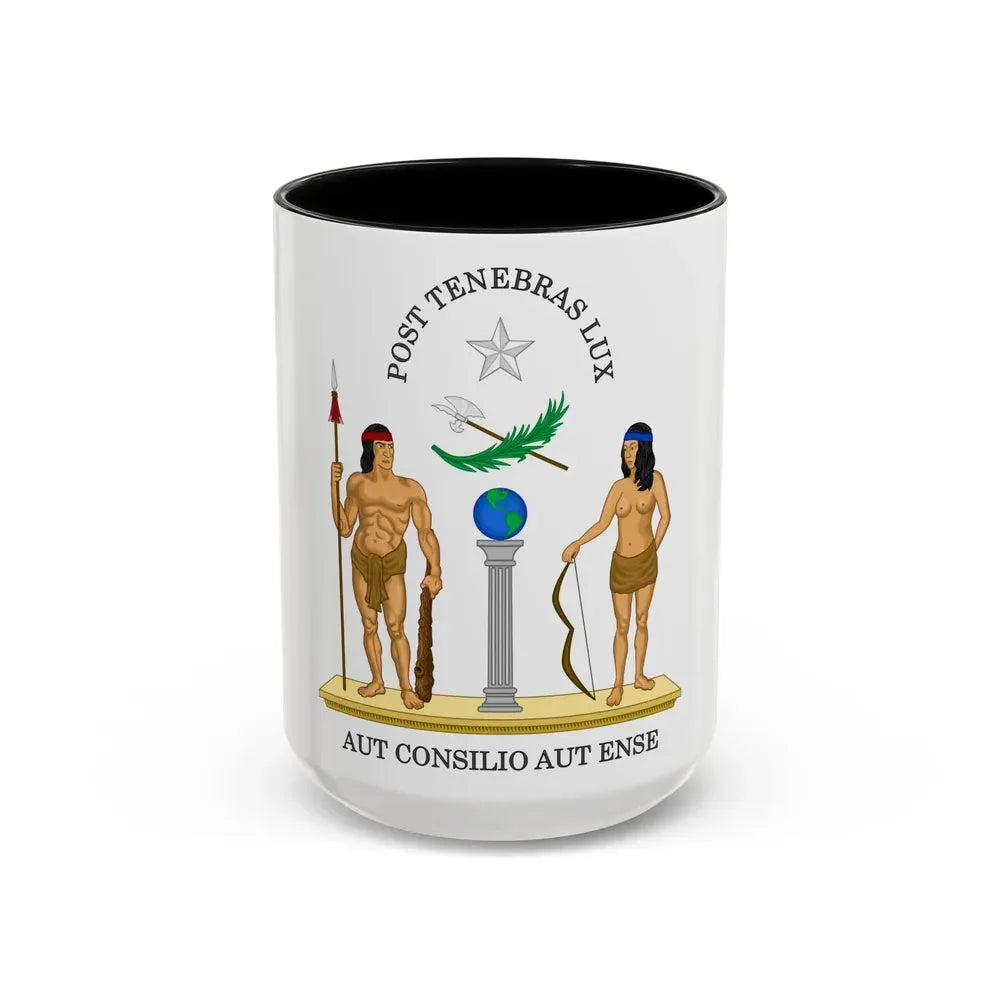 Coat of Arms of Chile (1812-1814) - Accent Coffee Mug 15oz Black - Go Mug Yourself