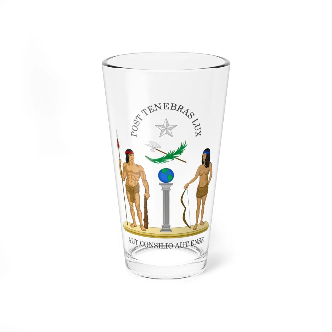 Coat of Arms of Chile 1812-1814 (Chile) (Coat of Arms) Pint Glass 16oz 16oz - Go Mug Yourself