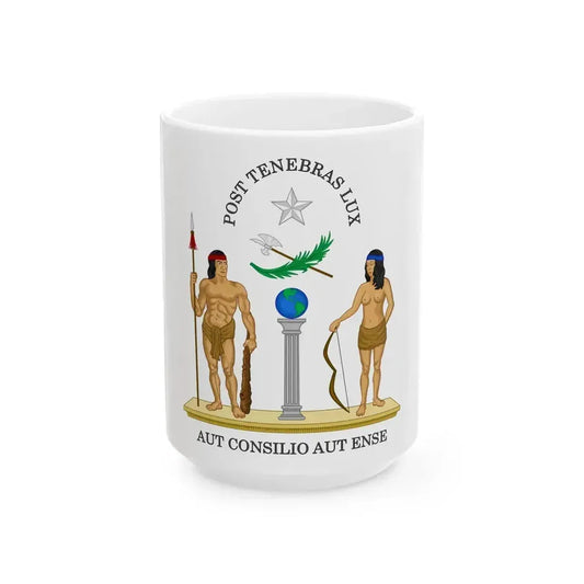 Coat of Arms of Chile (1812-1814) - White Coffee Mug 15oz - Go Mug Yourself