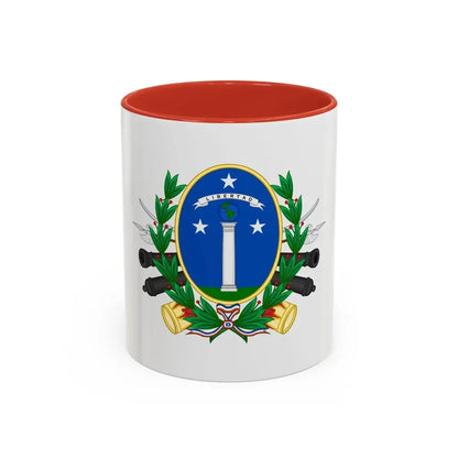 Coat of Arms of Chile (1819-1834) - Accent Coffee Mug 11oz Red - Go Mug Yourself