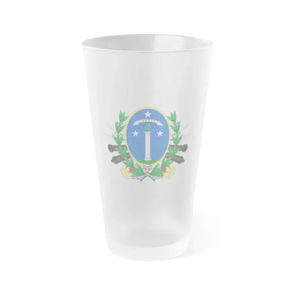 Coat of Arms of Chile (1819-1834) - Frosted Pint Glass 16oz Default Title - Go Mug Yourself