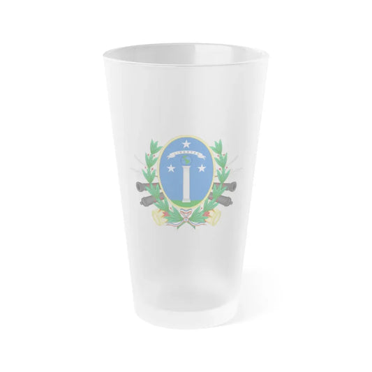 Coat of Arms of Chile (1819-1834) - Frosted Pint Glass 16oz Default Title - Go Mug Yourself