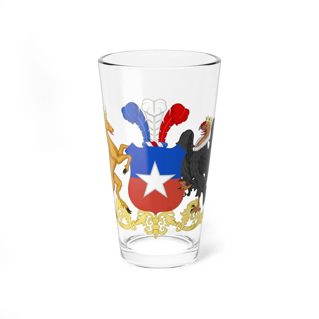 Coat of Arms of Chile 1834-1920 (Chile) (Coat of Arms) Pint Glass 16oz 16oz - Go Mug Yourself