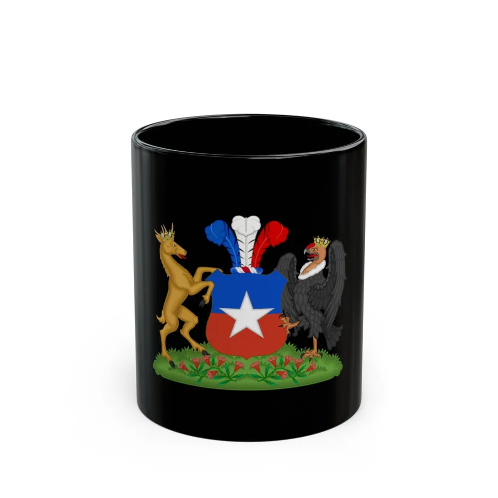 Coat of Arms of Chile (1834-1920) Compartment Variant - Black Coffee Mug-11oz-Go Mug Yourself