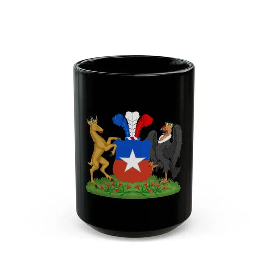 Coat of Arms of Chile (1834-1920) Compartment Variant - Black Coffee Mug 15oz - Go Mug Yourself