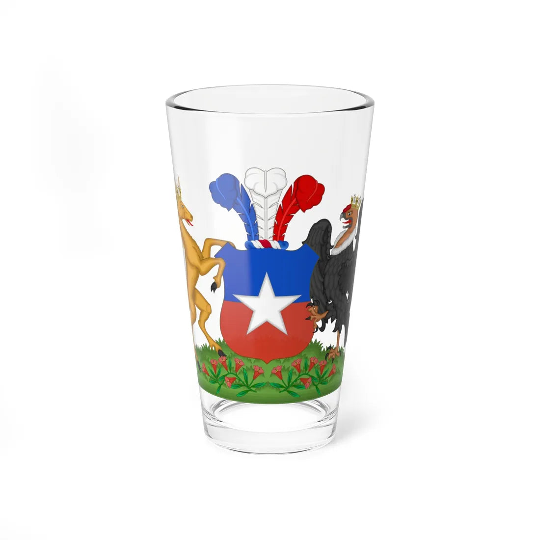 Coat of Arms of Chile 1834-1920 Compartment Variant (Chile) (Coat of Arms) Pint Glass 16oz 16oz - Go Mug Yourself