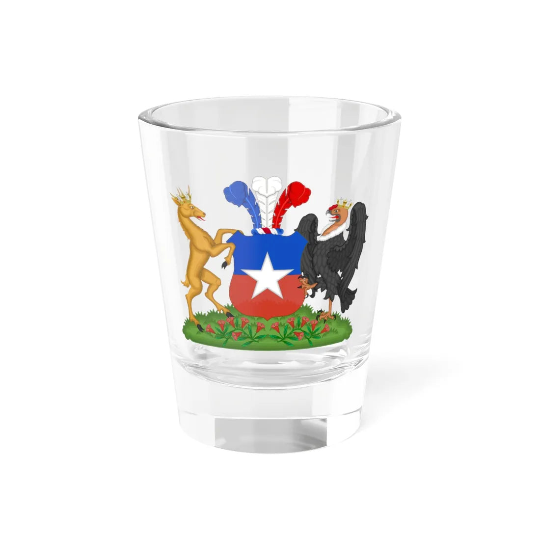 Coat of Arms of Chile 1834-1920 Compartment Variant (Chile) (Coat of Arms) Shot Glass 1.5oz 1.5oz - Go Mug Yourself