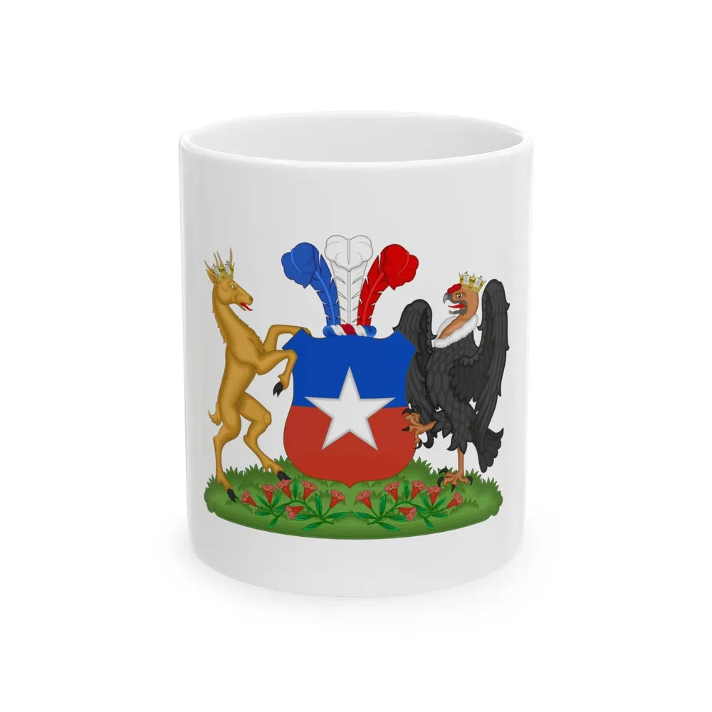 Coat of Arms of Chile (1834-1920) Compartment Variant - White Coffee Mug-11oz-Go Mug Yourself