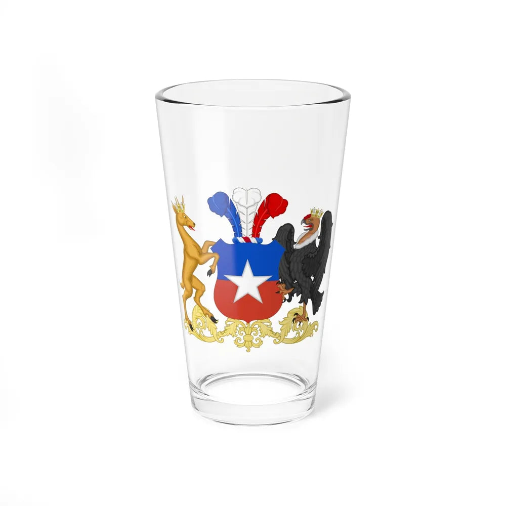 Coat of Arms of Chile (1834-1920) - Pint Glass 16oz-16oz-Go Mug Yourself