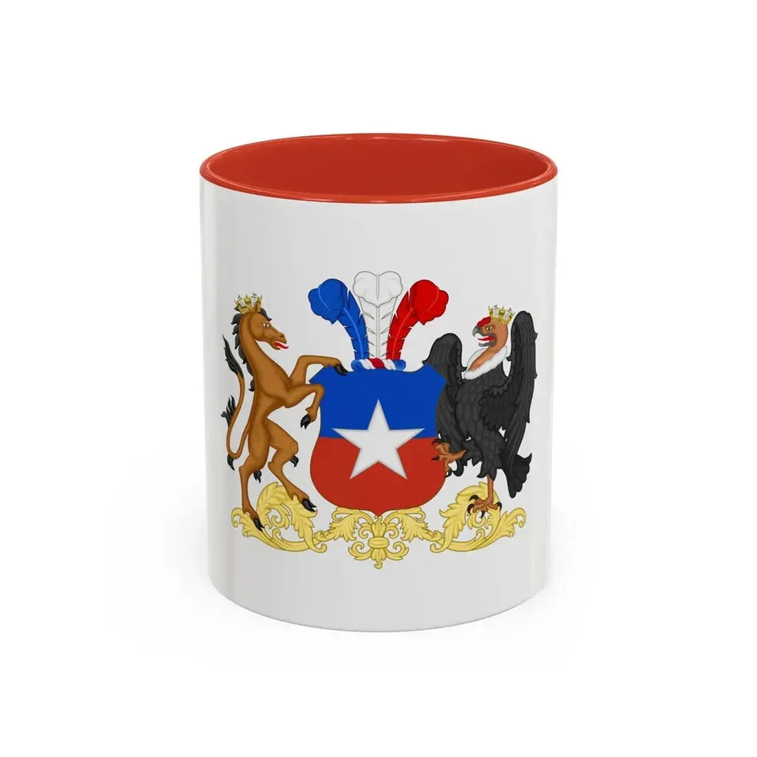 Coat of Arms of Chile 2 - Accent Coffee Mug 11oz Red - Go Mug Yourself