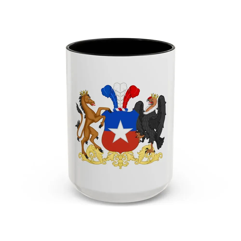 Coat of Arms of Chile 2 - Accent Coffee Mug 15oz Black - Go Mug Yourself