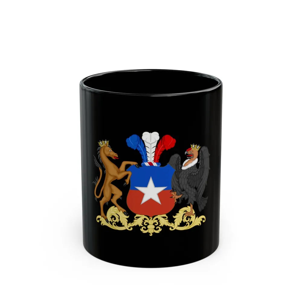 Coat of Arms of Chile 2 - Black Coffee Mug-11oz-Go Mug Yourself