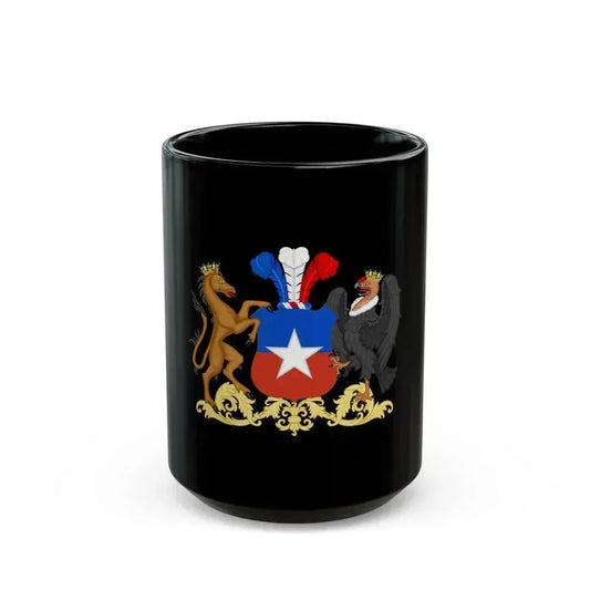 Coat of Arms of Chile 2 - Black Coffee Mug 15oz - Go Mug Yourself