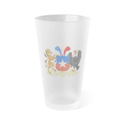 Coat of Arms of Chile 2 - Frosted Pint Glass 16oz-Go Mug Yourself