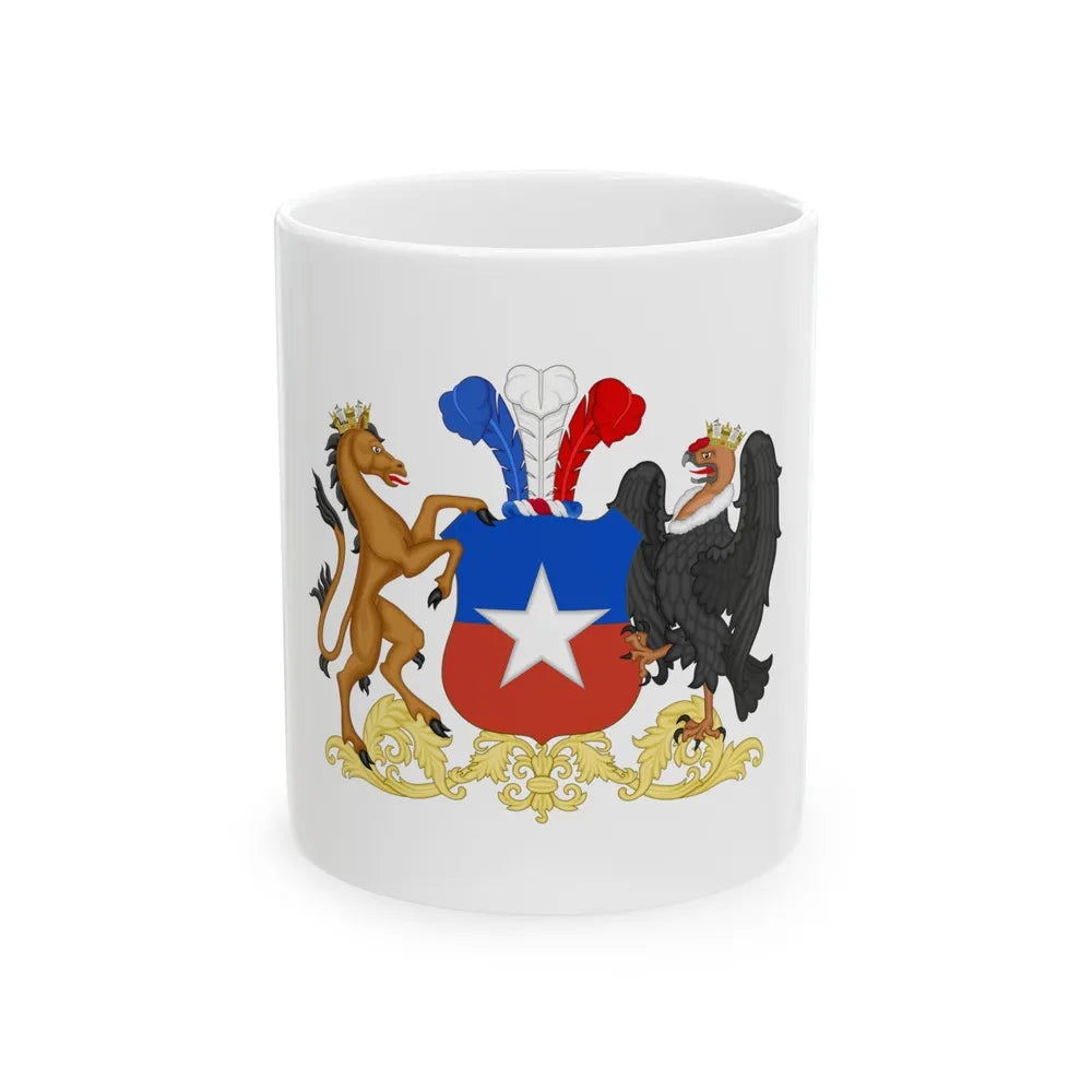 Coat of Arms of Chile 2 - White Coffee Mug-11oz-Go Mug Yourself