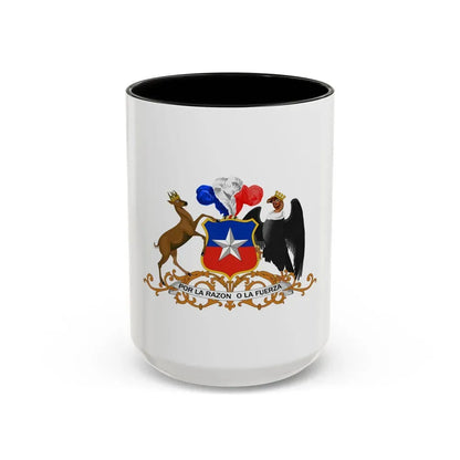Coat of arms of Chile 3 - Accent Coffee Mug 15oz Black - Go Mug Yourself