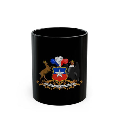 Coat of arms of Chile 3 - Black Coffee Mug-11oz-Go Mug Yourself