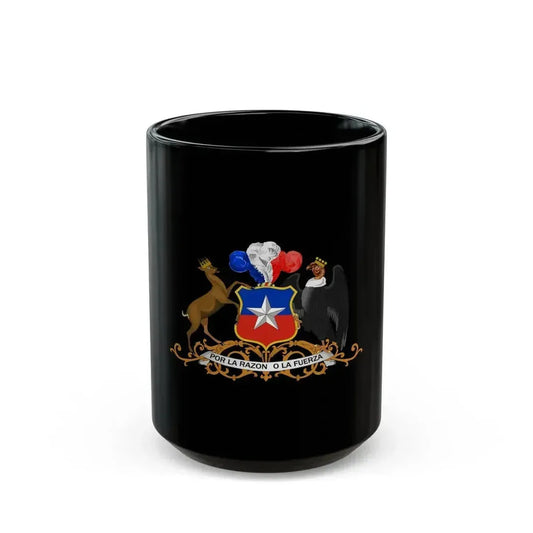 Coat of arms of Chile 3 - Black Coffee Mug 15oz - Go Mug Yourself