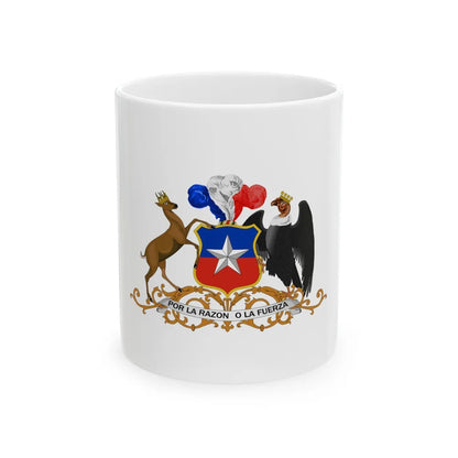 Coat of arms of Chile 3 - White Coffee Mug-11oz-Go Mug Yourself